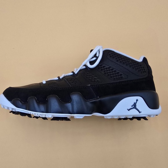 Men's Size 7 Air Jordan‎ 9 G NRG P24 'Barons' Golf Shoe Black White FN6930-001